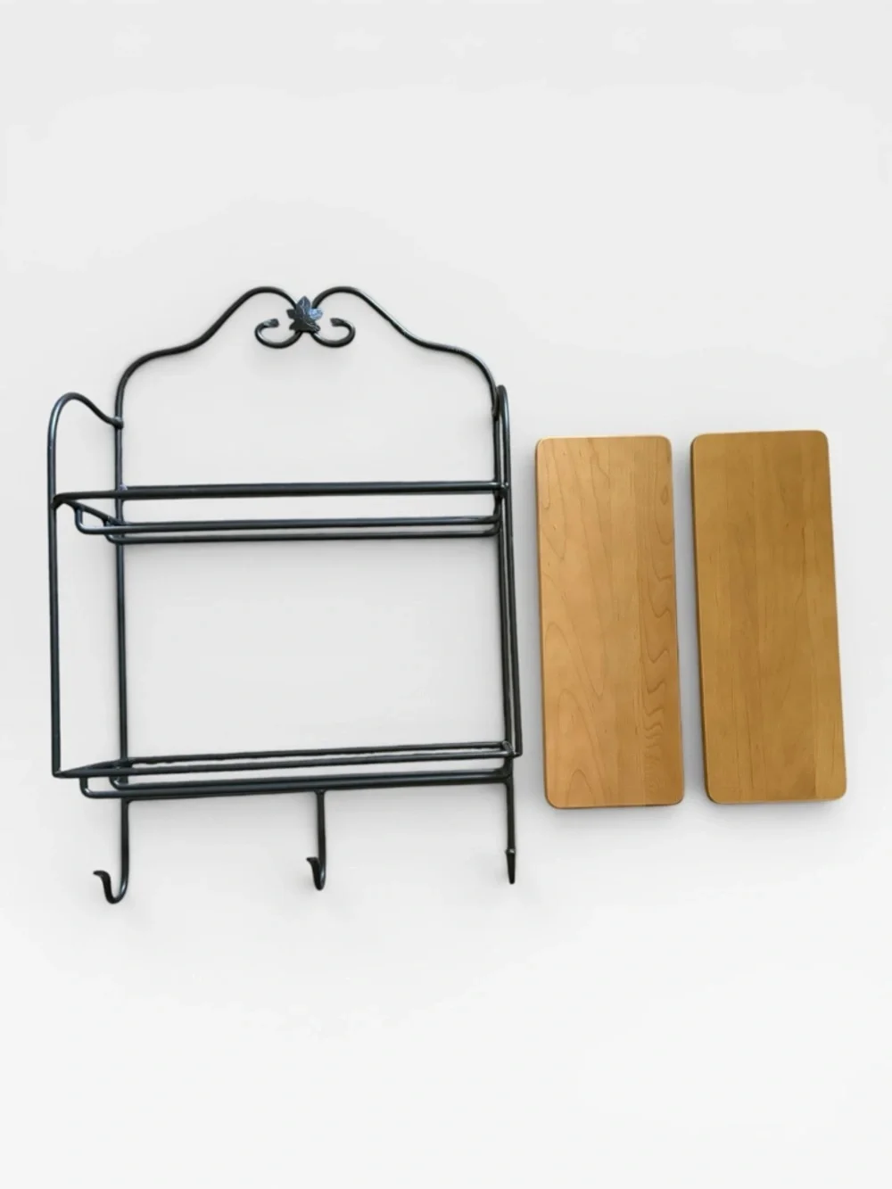 Longaberger Wrought Iron 2-Tier Envelope Wall Rack